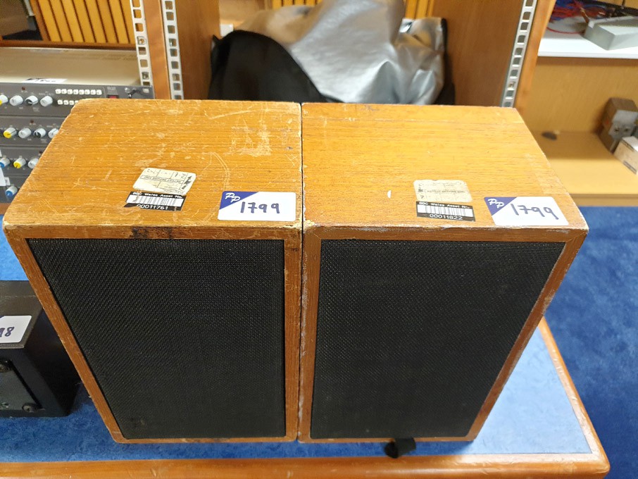 2x Rogers LS3/5A monitoring loudspeakers