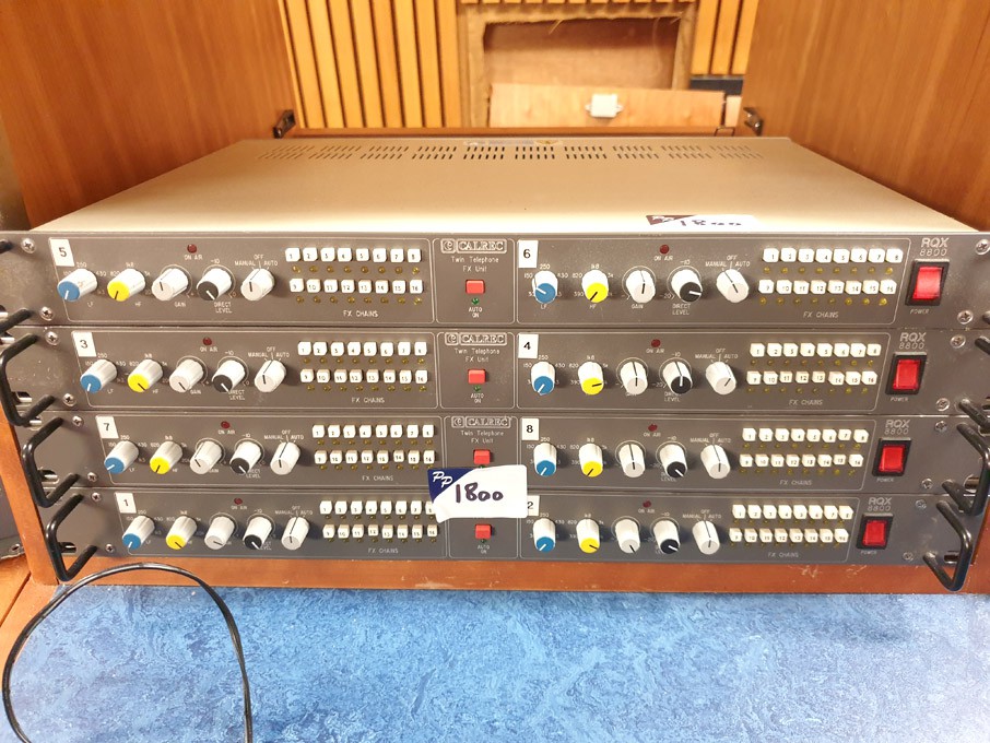 4x Calrec RQX8800 twin telephone FX units
