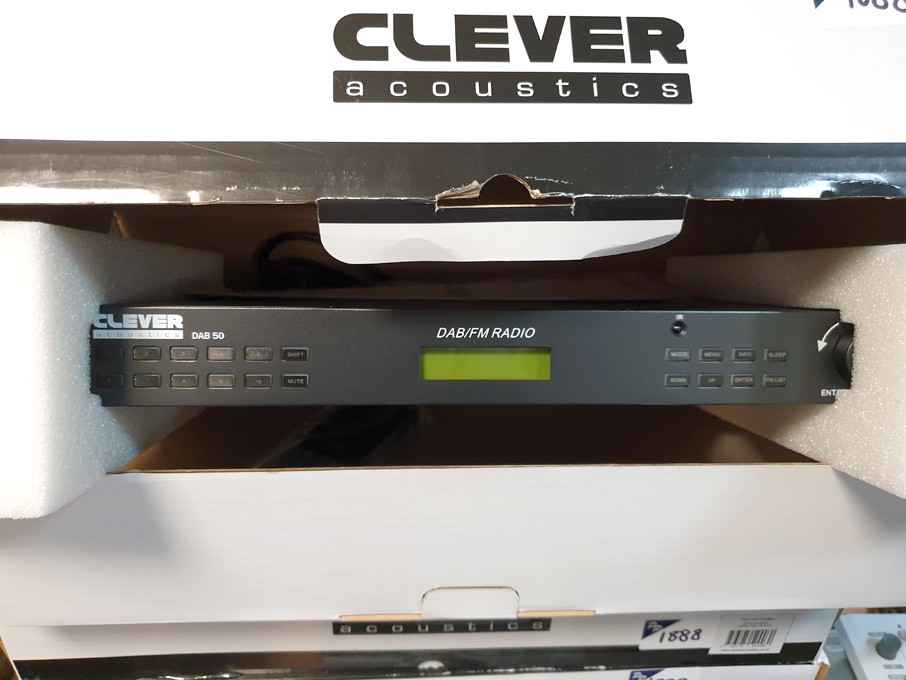2x Clever Acoustics DAB50 DAB/FM tuners (boxed & u...