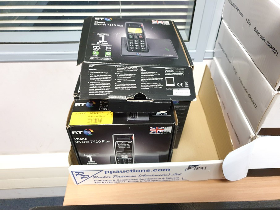 5x BT Diverse 7110 plus cordless phones (boxed & u...