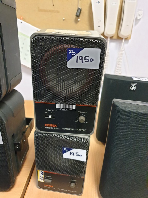 2x Fostex 6301 personal monitors