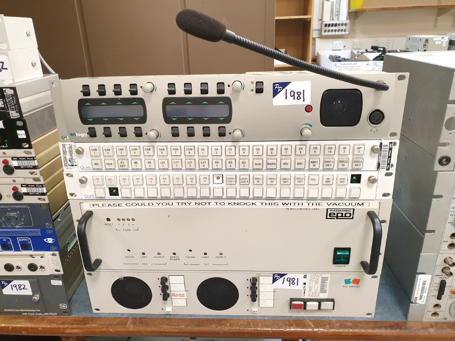Radamec EPO head control unit, ATG Systems monitor...