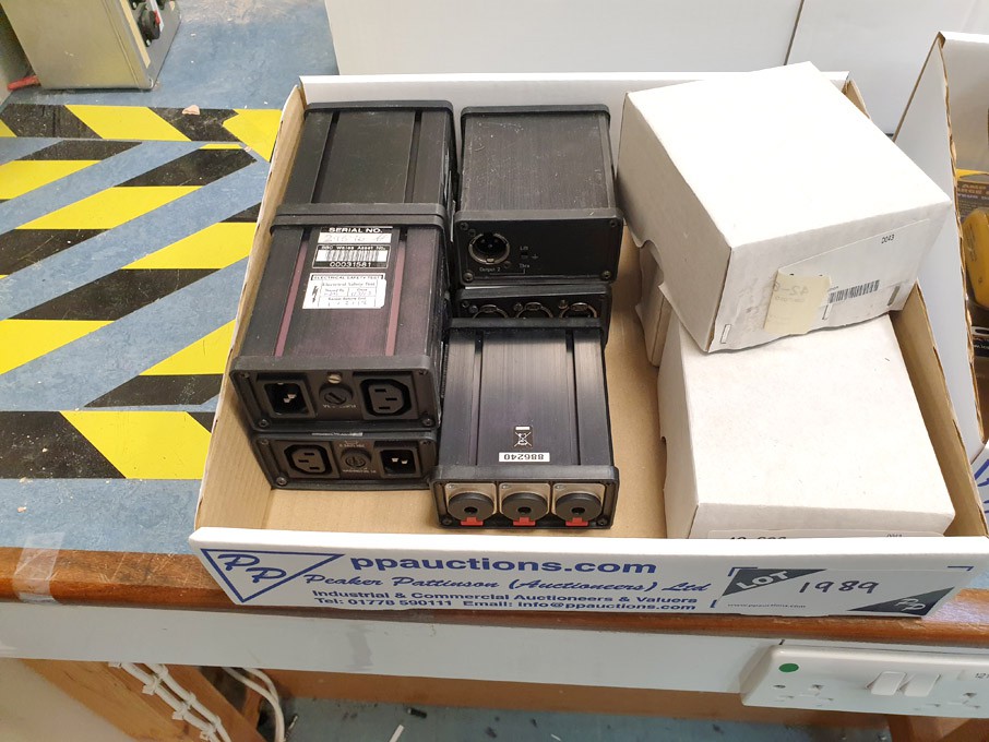 Qty various Canford parallel boxes, Opto switches