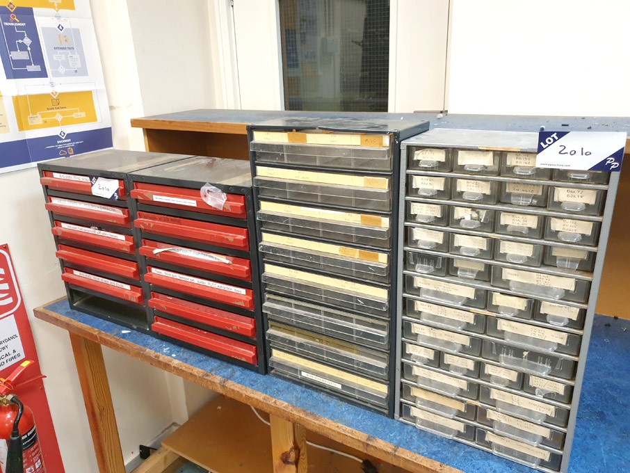 4x various multi drawer storage cabinets