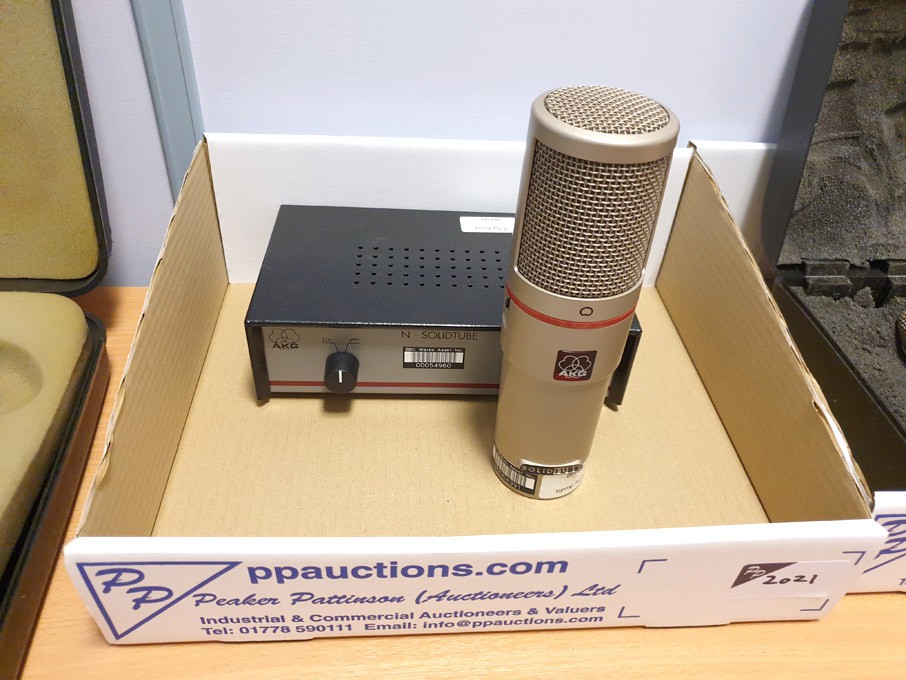 AKG solid tube microphone with AKG N-Solid tube am...