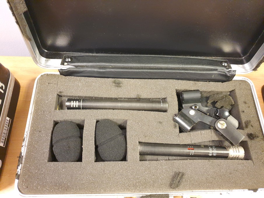 2x AKG C451EB microphone in case