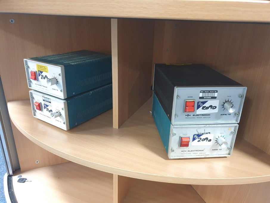 4x HH Electronics AM8/12 professional power amplif...