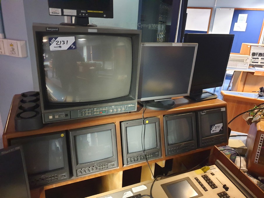 6x JVC, Ikegami CRT studio monitors to 20"
