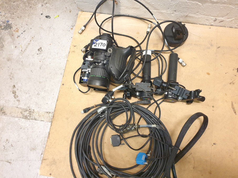 Fujinon EFP/ENG camera lens with equipment