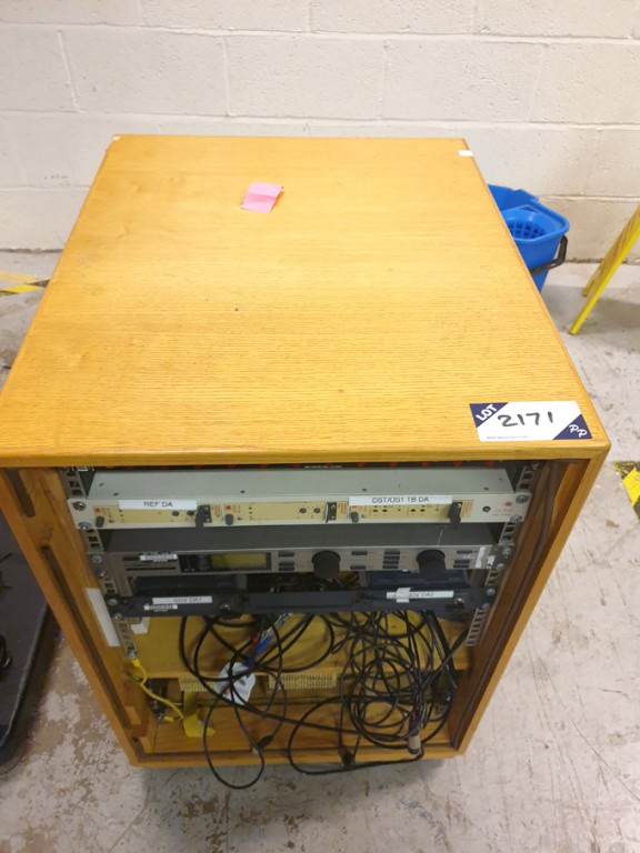 Mobile component rack with contents inc: TC Electr...