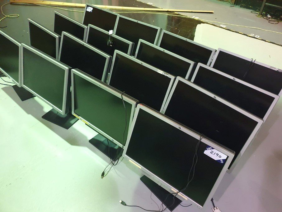 16x various HP LCD digital monitors