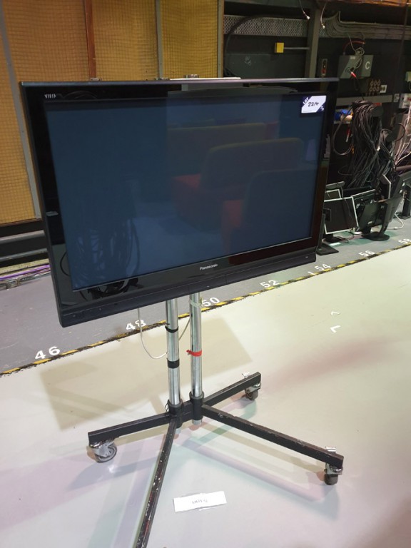 Panasonic TH-42PX70BA plasma display on mobile sta...