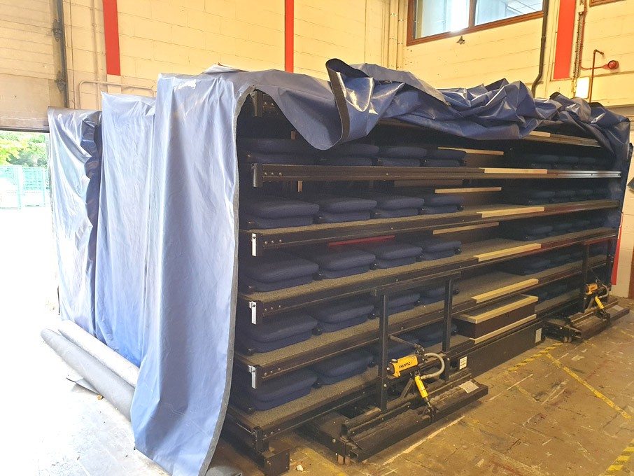 Audience System TXM 150 seat telescopic platform s...