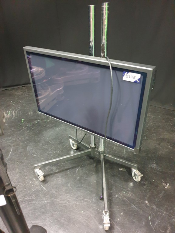 Panasonic TH-42PH10BK plasma monitor on mobile sta...