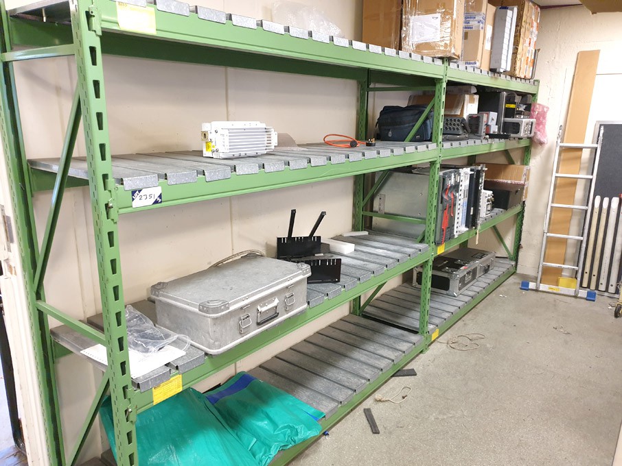4 bays Bito light duty boltless storage racking, m...