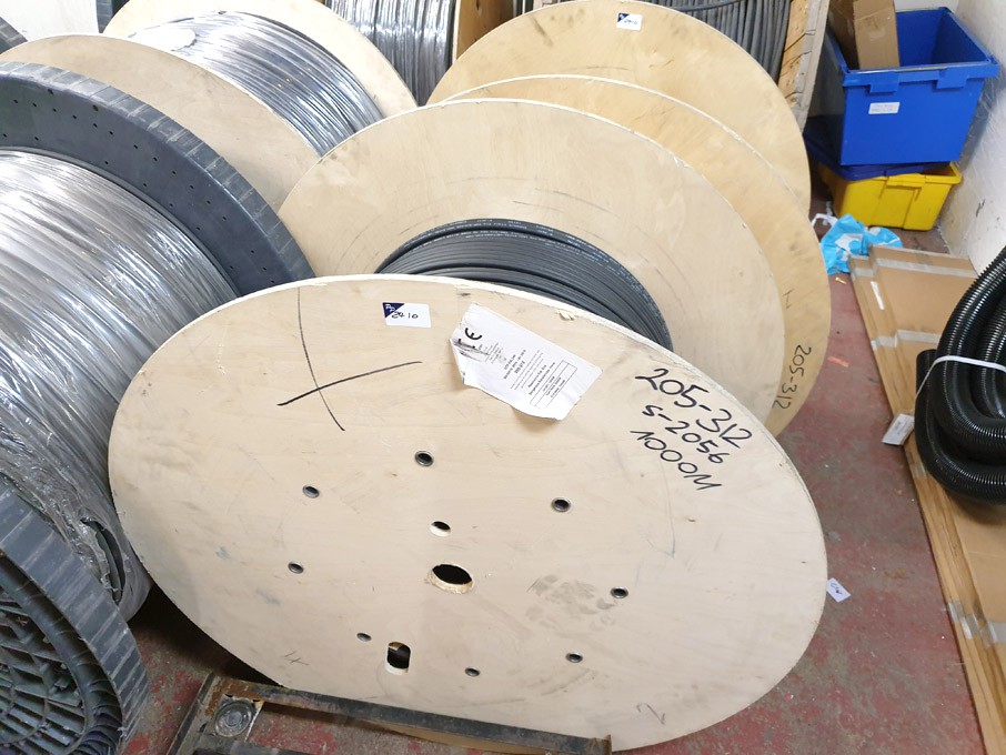 4 drums Excel DOP-EXL246 fibre cable (2x unused dr...