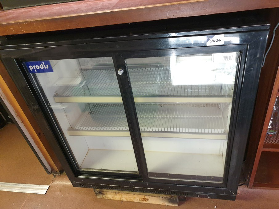 Prodis 2 door glass fronted under counter display...