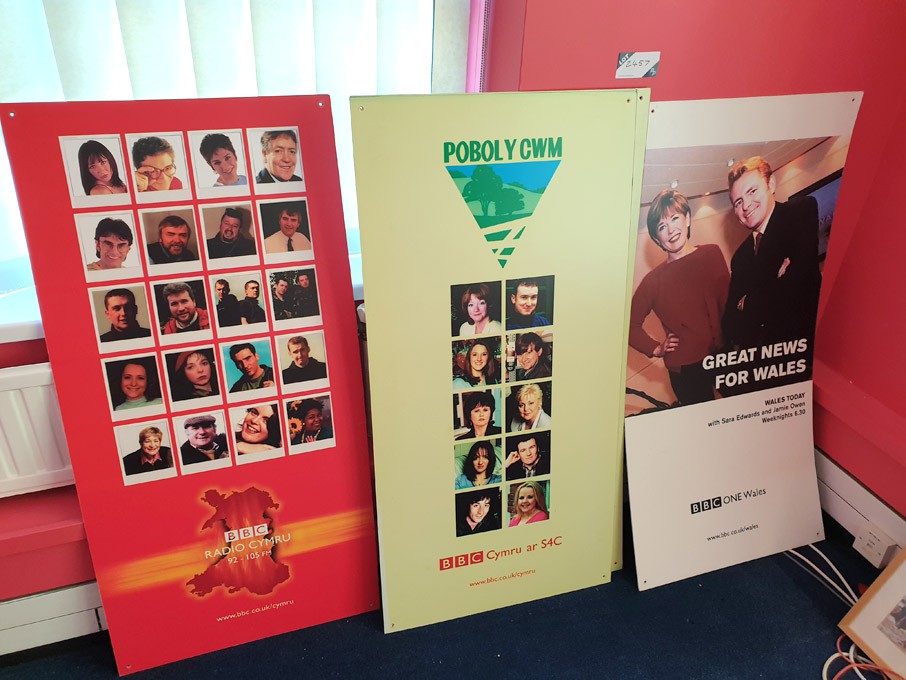 5x colour 'BBC Radio Cymru, One Wales' prints on f...