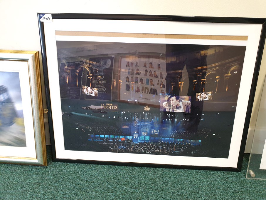 'BBC Proms - Doctor Who' framed colour photograph,...