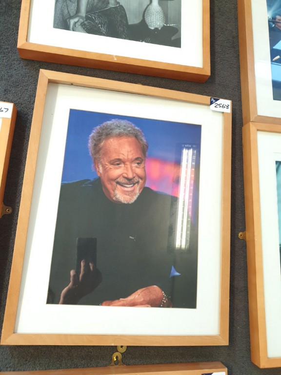 'Sir Tom Jones' colour framed photograph, 520x420m...