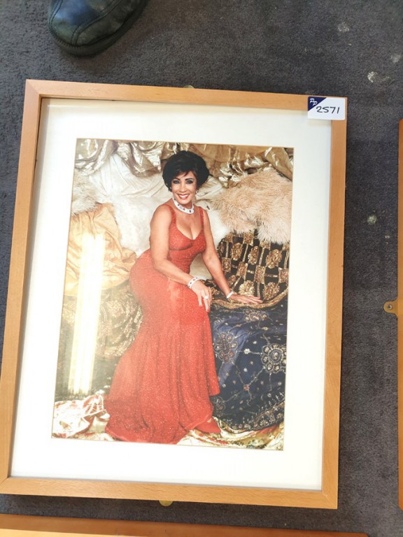 'Dame Shirley Bassey' colour framed photograph, 52...