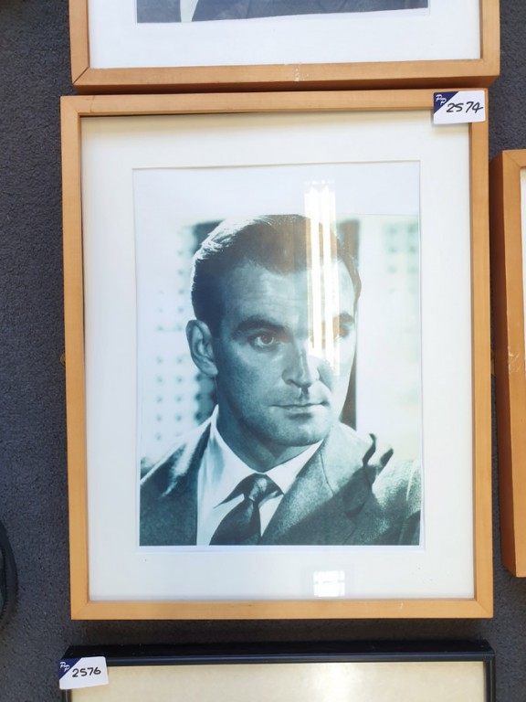 AMEND: 'Stanley Baker' black & white framed ph...