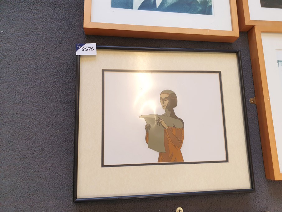 Framed colour print