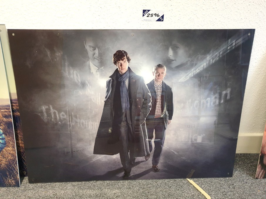 'Sherlock' colour print, perspex front, 1200x900mm...