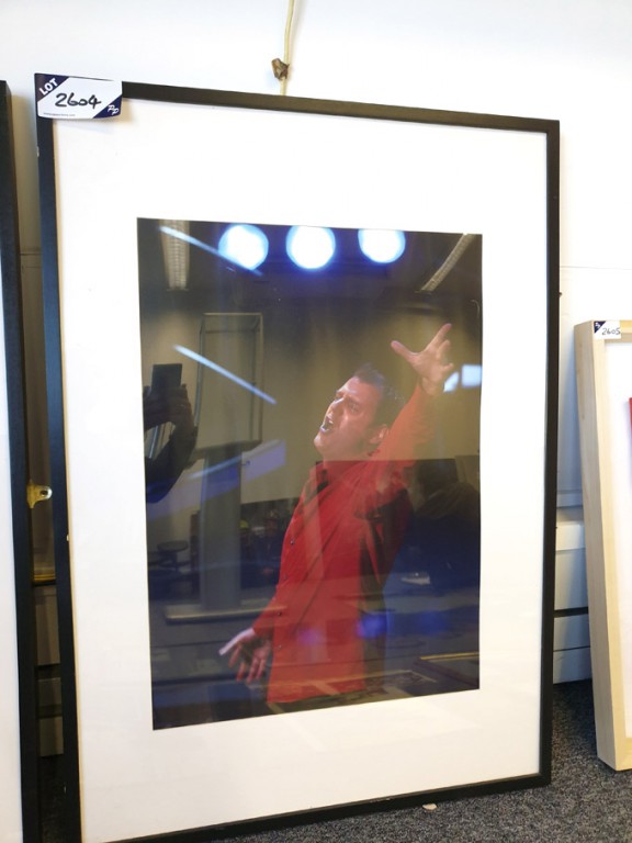 'Singer' framed colour photograph, 1020x720mm appr...