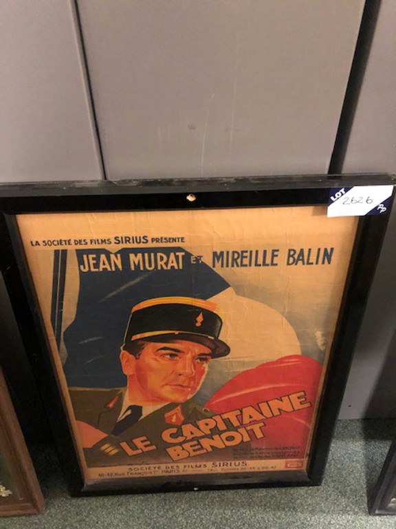 Le Captaine Benoit framed colour poster