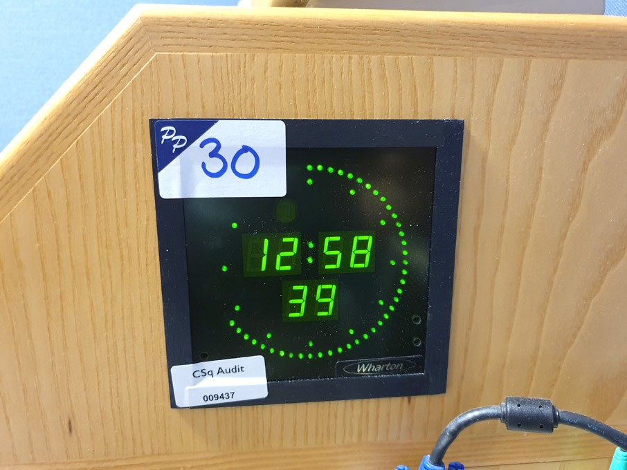 Wharton digital studio clock