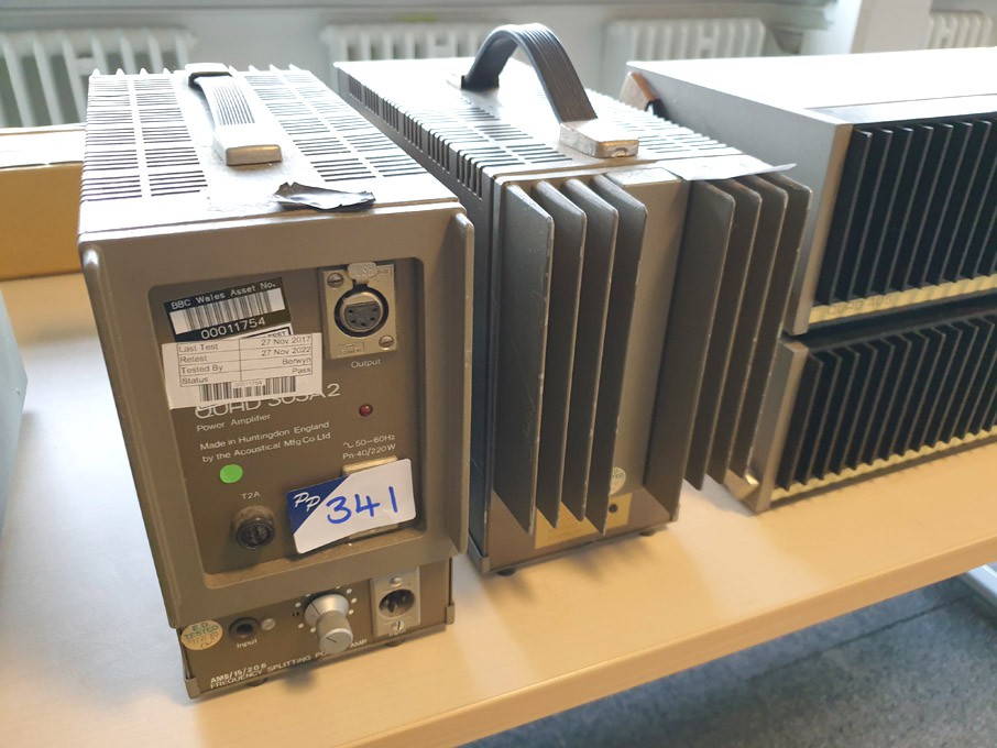 2x Quad 303A2 power amplifiers