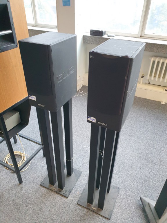 Pair PMC TB2 speakers on floor mounted stands