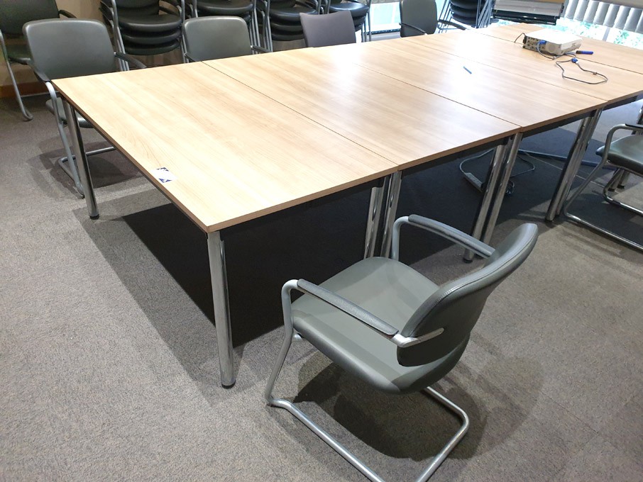 9x 1500x750mm ash foldable tables with 2 door matc...