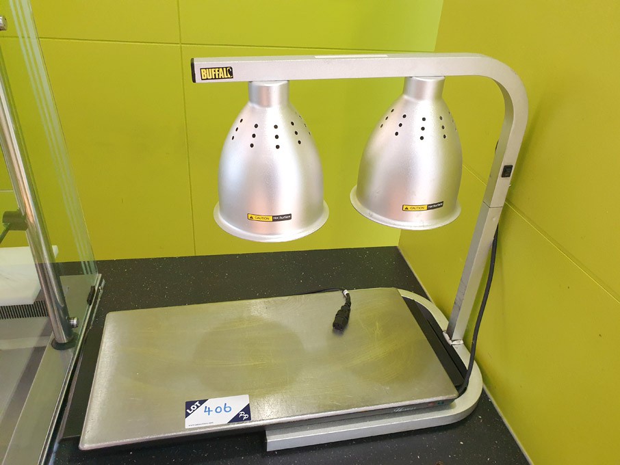 Hostess 6830 electric hot plate with heat lamps
