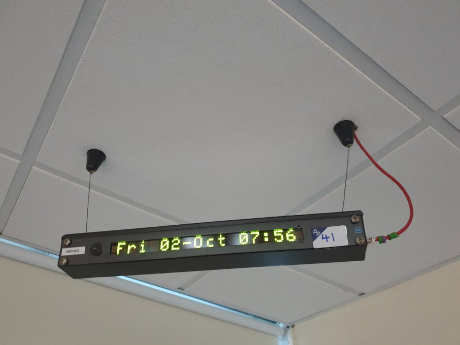 2x TSL digital time / date display panels