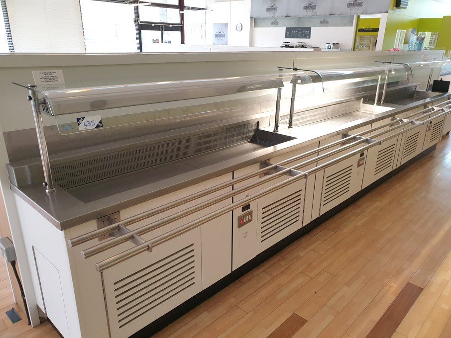 3x all in one display salad fridges in lights