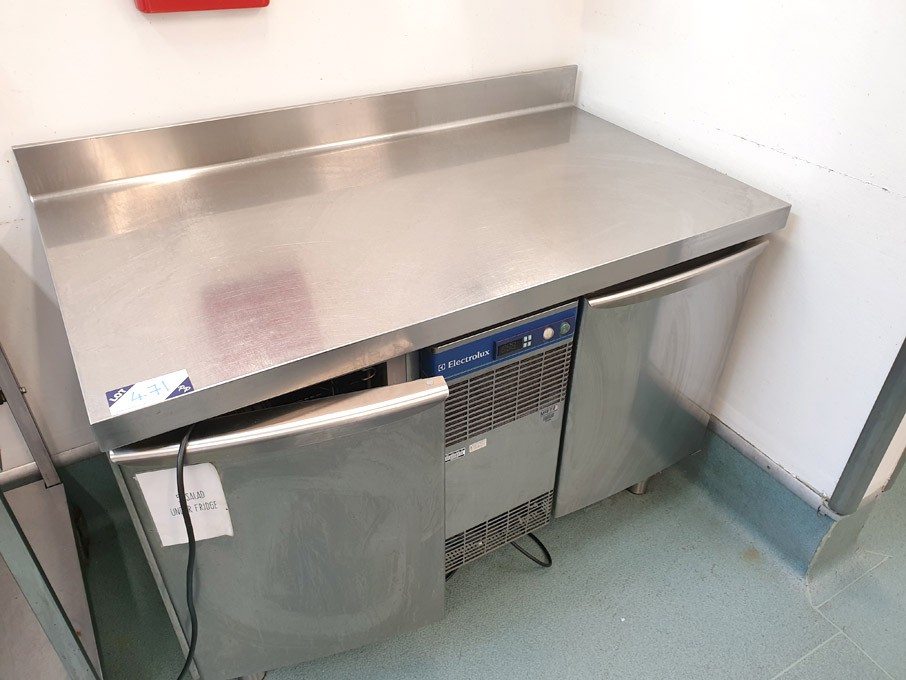 Electrolux stainless steel 2 door fridge with prep...