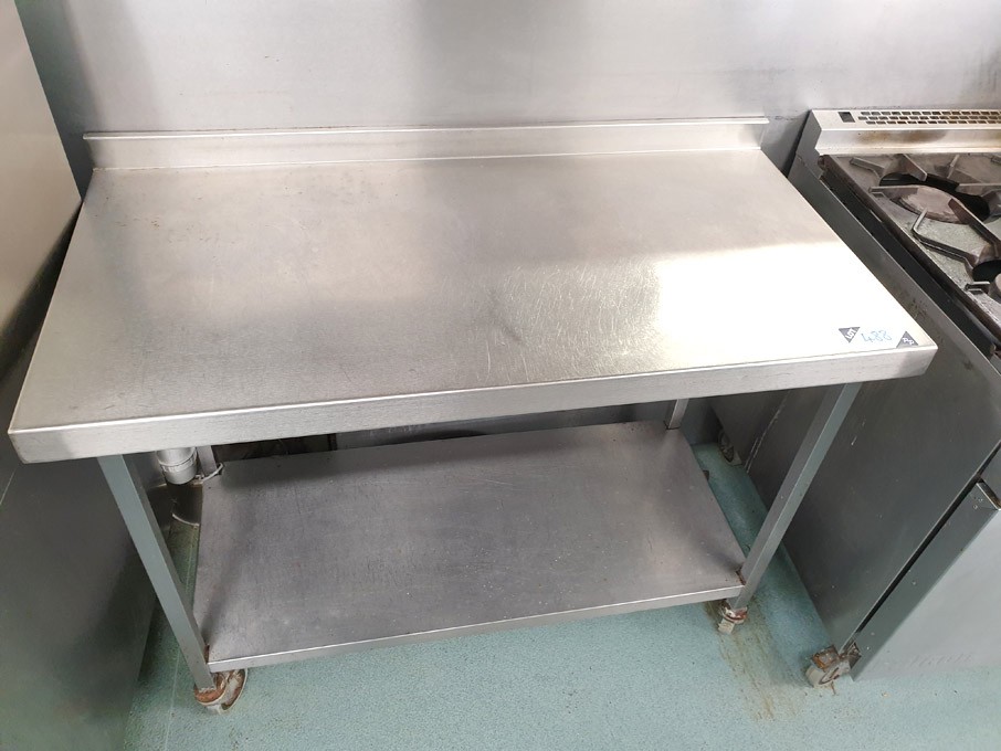 2x stainless steel preparation tables, 900x700mm,...