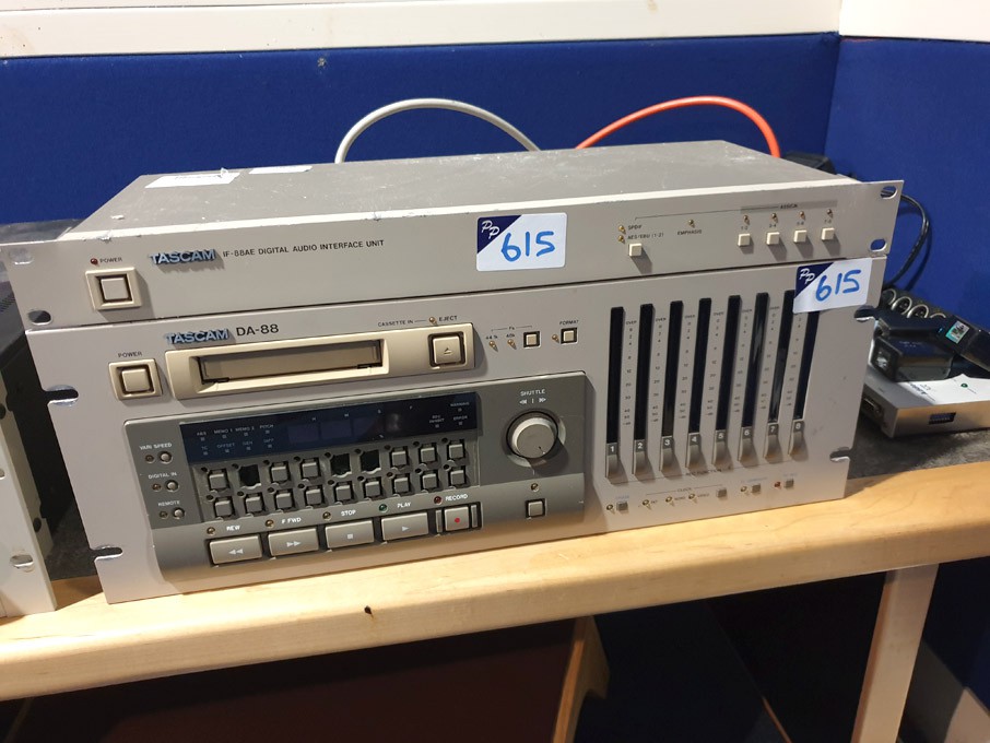 Tascam DA-88 DAT recorder, Tascam IF-88AE digital...