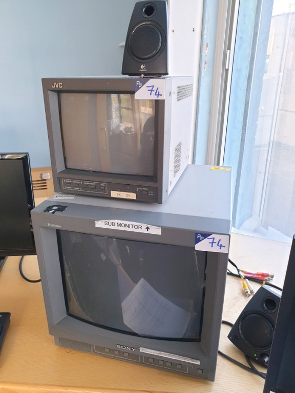 JVC TM-A101G, Sony PVM-14N6E CRT studio monitors
