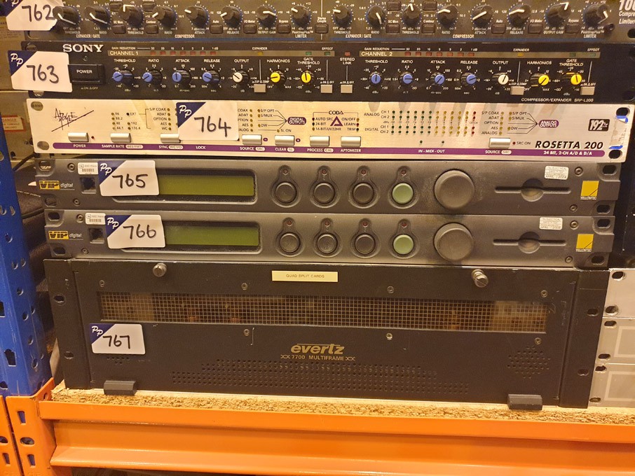 Evertz 7700 multi frame with plug in cards inc: 77...