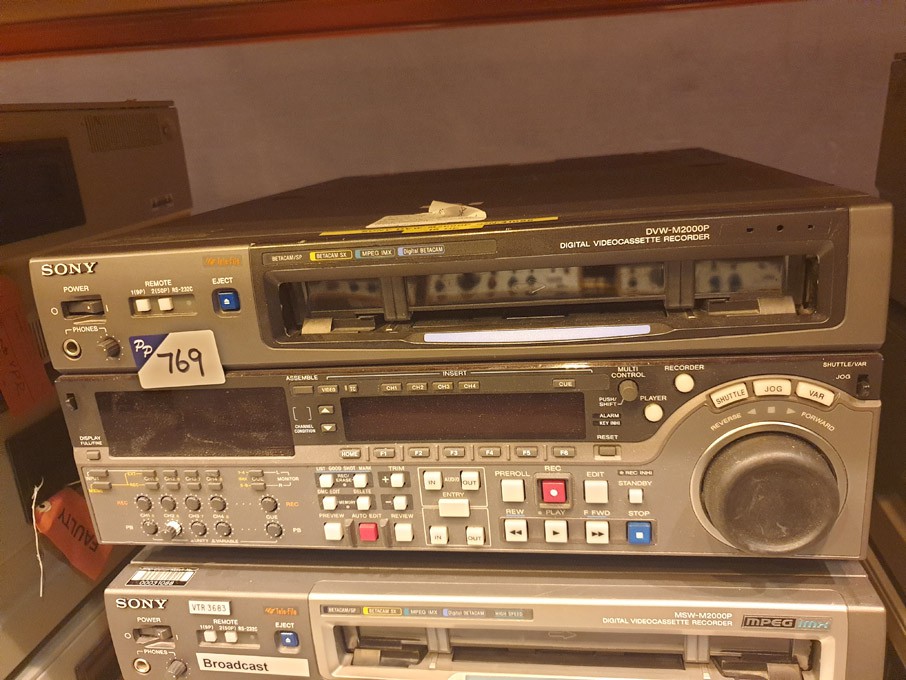 Sony DVW-M2000P digital video cassette recorder, s...