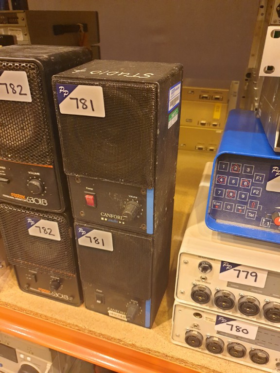 2x Canford audio monitoring speakers