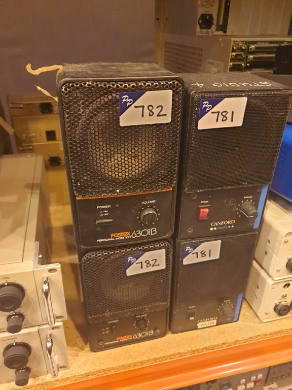 2x Fostex 6301B personal monitoring speakers