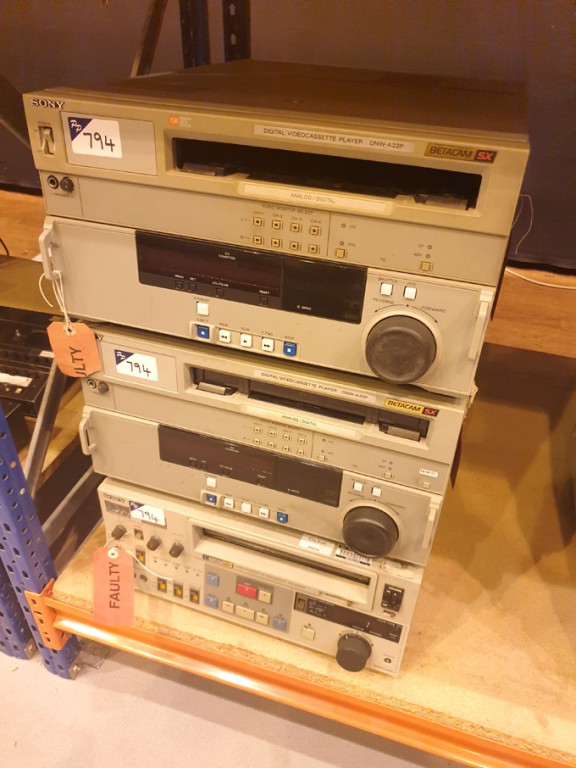 2x Sony DNW-A22P digital video cassette recorders,...