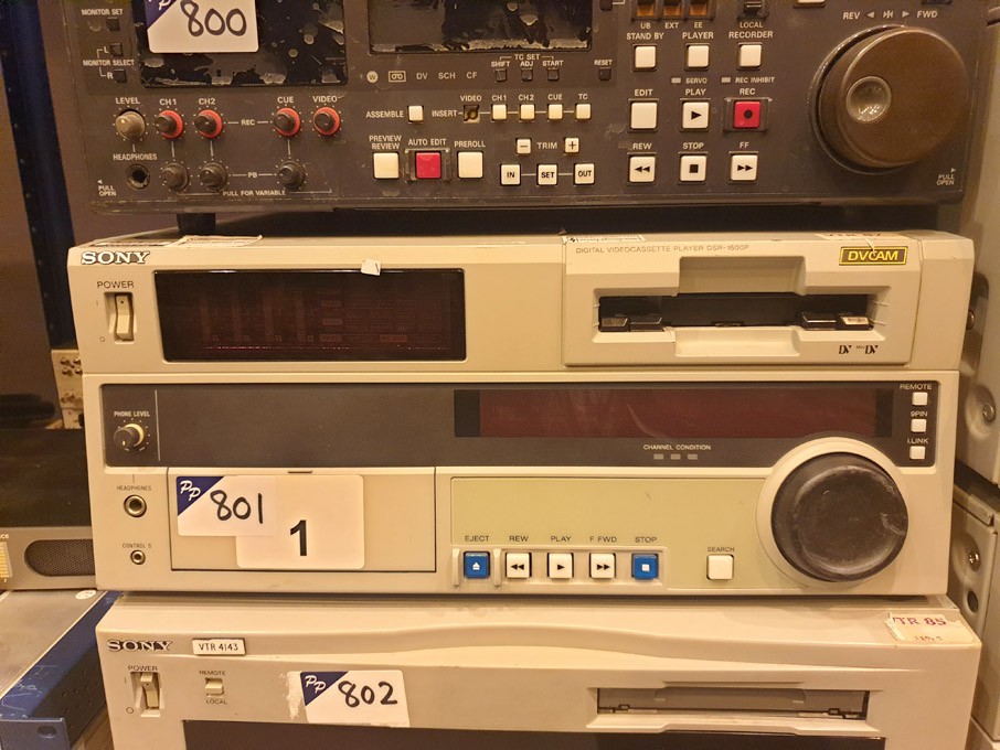 Sony DSR-1600P digital video cassette player, s/n...