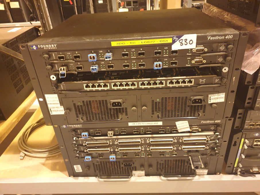 2x Foundry Networks Fast Iron 400