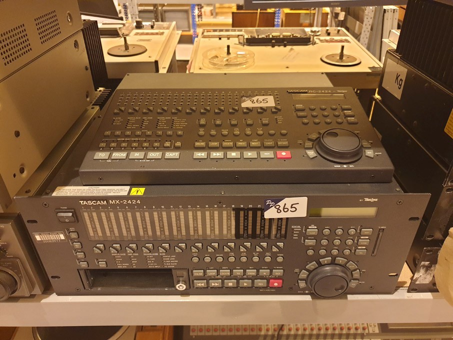 Tascam RC-2424 remote control unit, Tascam MX-2424...