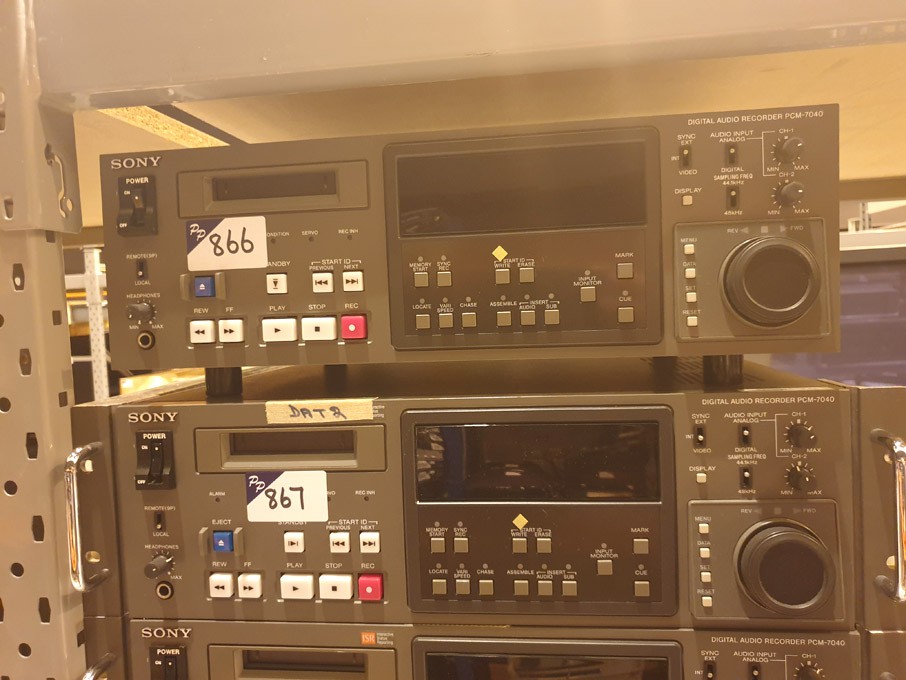 Sony PCM-7040 digital audio recorder, s/n 52462